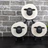 Cute Sheep Toilet Paper Roll Holder Sheep Tissue Box Sheep Toilet Paper Rack Bathroom Lamb Decorative Ornaments