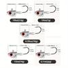 5pcs Swimbait Jig Heads for Freshwater and Saltwater Fishing - Minnow Fish Head Design for Enhanced Attraction and Hooking Power