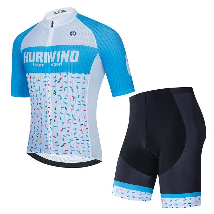 

Комплект с коротким рукавом Велосипедный костюм Летний Влагоотводящий Дышащий Велосипедный костюм 2026 Летний Дышащий Комплект велосипедных костюмов XS