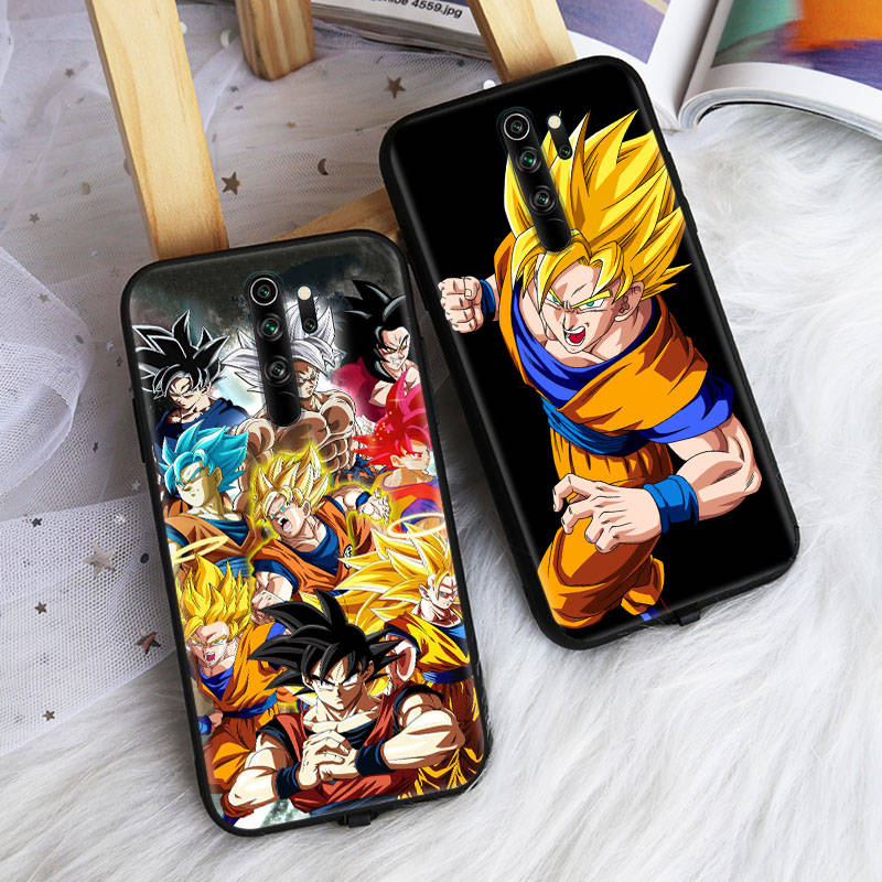 Black Case for Xiaomi Poco X6 X4 M5 M6 F5 F6 C65 C55 C50 C51 C40 Pro Redmi 14C A3X 13C 12C 11T 10A 9C Note 7 6 8A Plus W-84 Dragon Z Ball