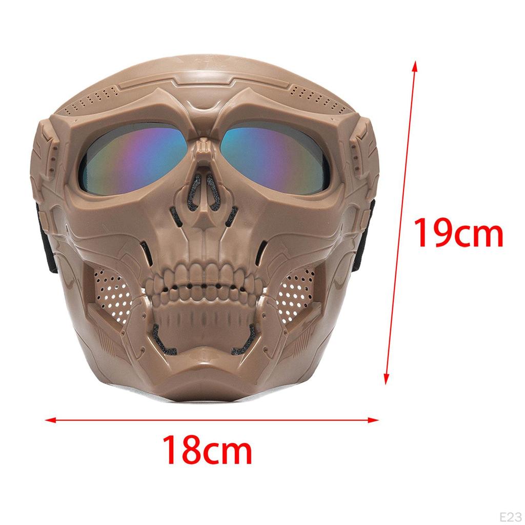 Skull Goggles Protective Full Face Mask for Riding Skiing Snowing Party