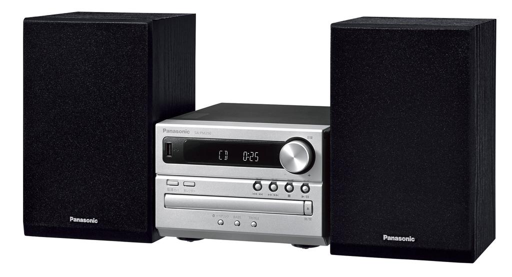 Panasonic Bluetooth-CD-Stereoanlage Silber SC-PM250-S