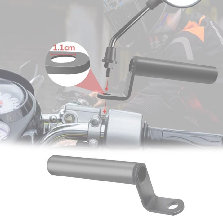 Universal Motorcycle Mirror Mount Rack Riser Extender Adapter CNC Aluminum Alloy