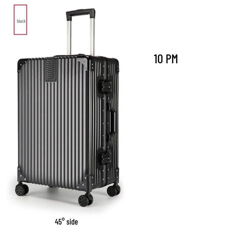 OEING Ultralight Anti-Scratch Aluminum Frame Luggage 22 inch