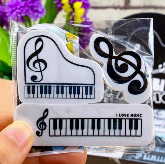 Piano Note Eraser - Clean, Mark-Free Erasing for Kids