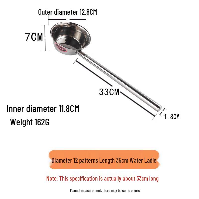 JingZhiFeng Stainless Steel Long-Handled Water Scoop