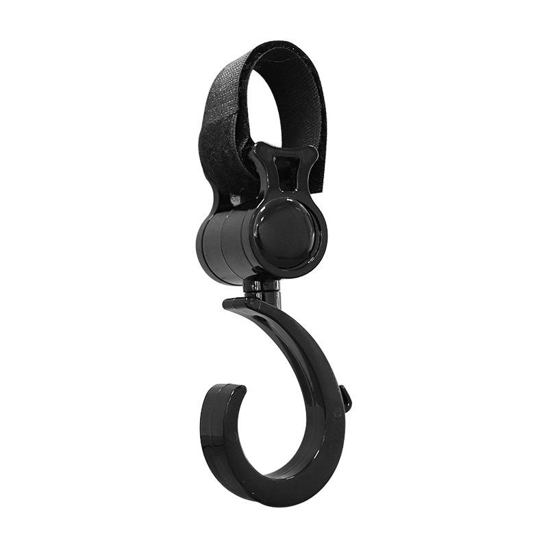 360-Degree Rotating Hook, stroller hook, stroller hook, multi-functional hook, crib hook 2 pcs