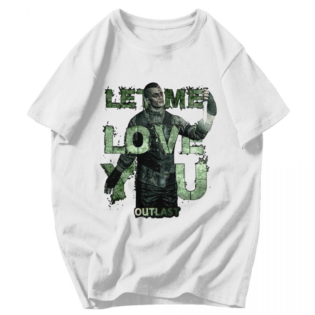 Men T Shirt The Outlast Trials 2026 Horror Game Vintage Idea Y2K Graphic Oneck Unisex Tops T Shirts