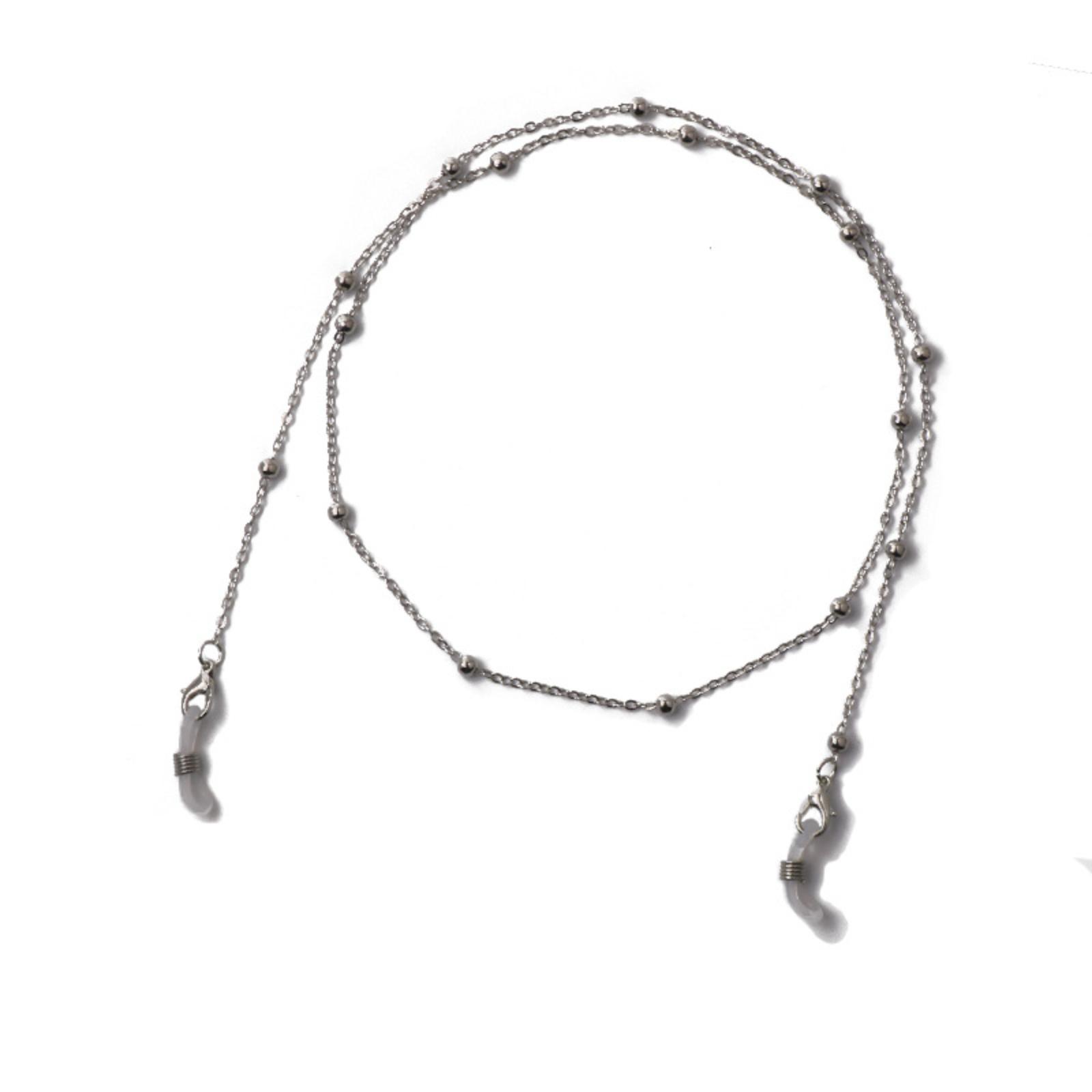 

Металлическая цепочка для очков с жемчугом, цепочка для маски, аксессуары для солнцезащитных очков, не ювелирные изделия One Size