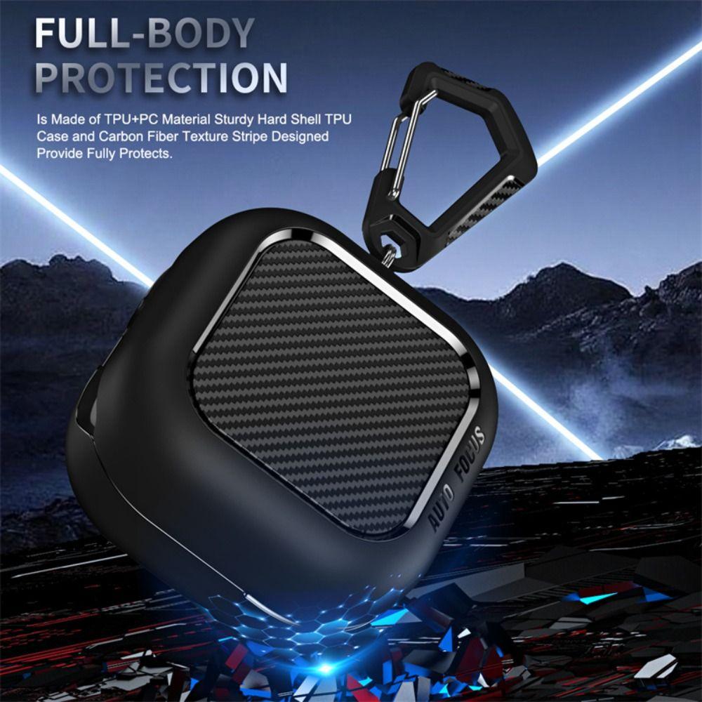 Mit Karabiner Schutzhülle Stoßfeste Kopfhörerhülle für Samsung Galaxy Buds4/4pro Reisegebrauch