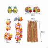 hawaiian Skirt Costume Set Dancewear Glasses for Cosplay Beach Party Decorations
