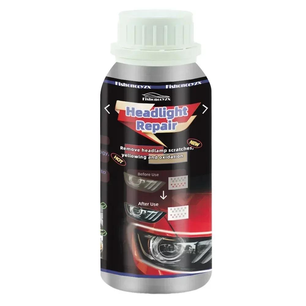 800ml Headlights Liquid Polymer Headlight Chemical Polish Repair Fluid Refurbishment Scratch Repair Polishing Headlights Kit