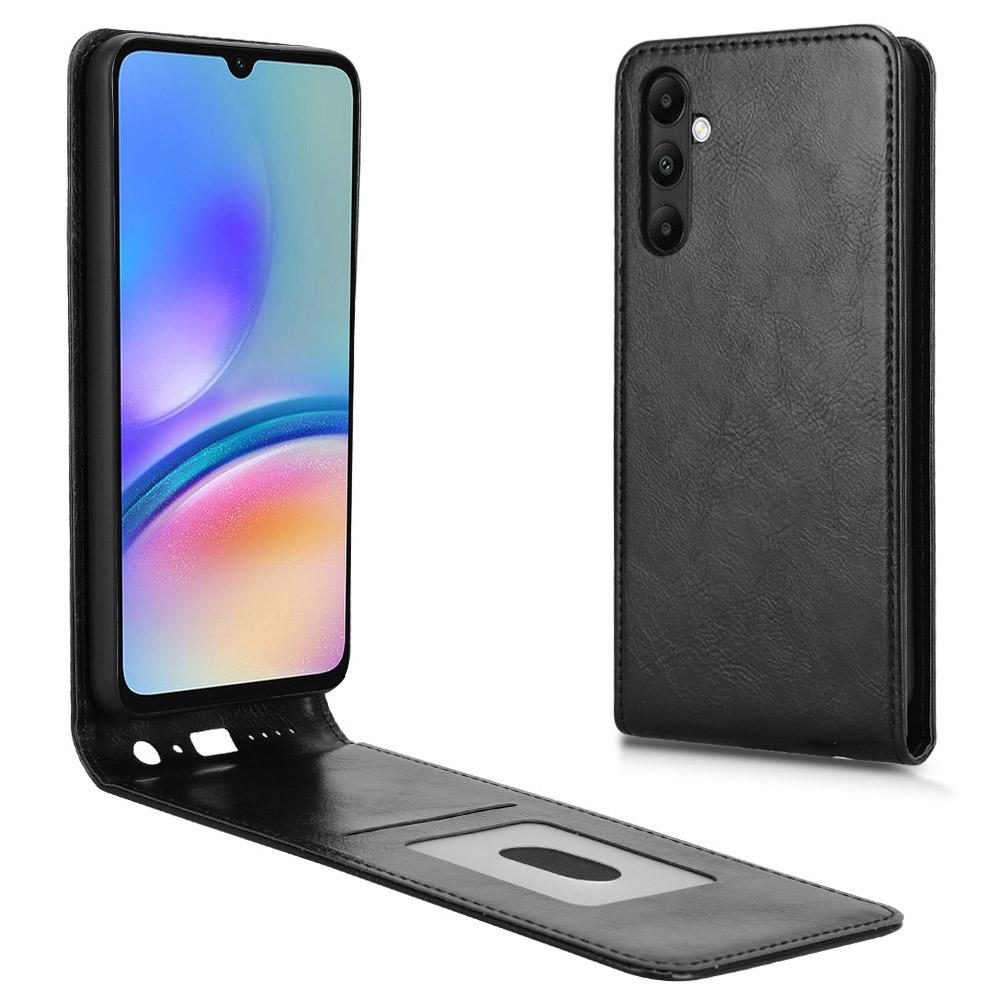 For Samsung Galaxy M14 4G/A05s 4G Case with Card Slot Magnetic Vertical Flip Leather Phone Cover