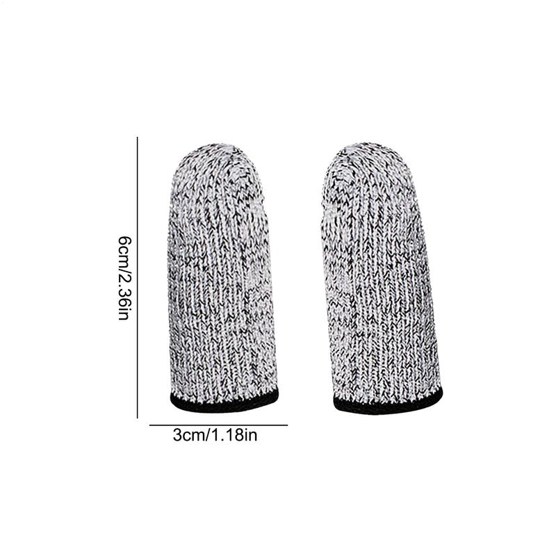 2pcs Cut Resistant Finger Cots Finger Sleeve Protectors Reusable Finger Covers Finger Protection Cots for Sewing Supplies
