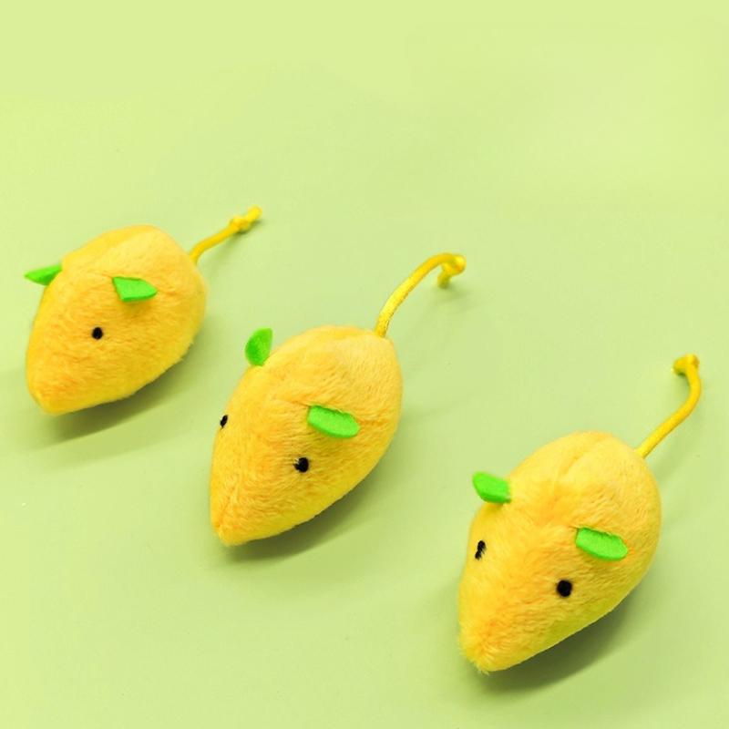 Cat Plush Toy Interactive Simulated Mouse Catnip Kitten Toy Training Chase Bite-resistant Cat Toy Set