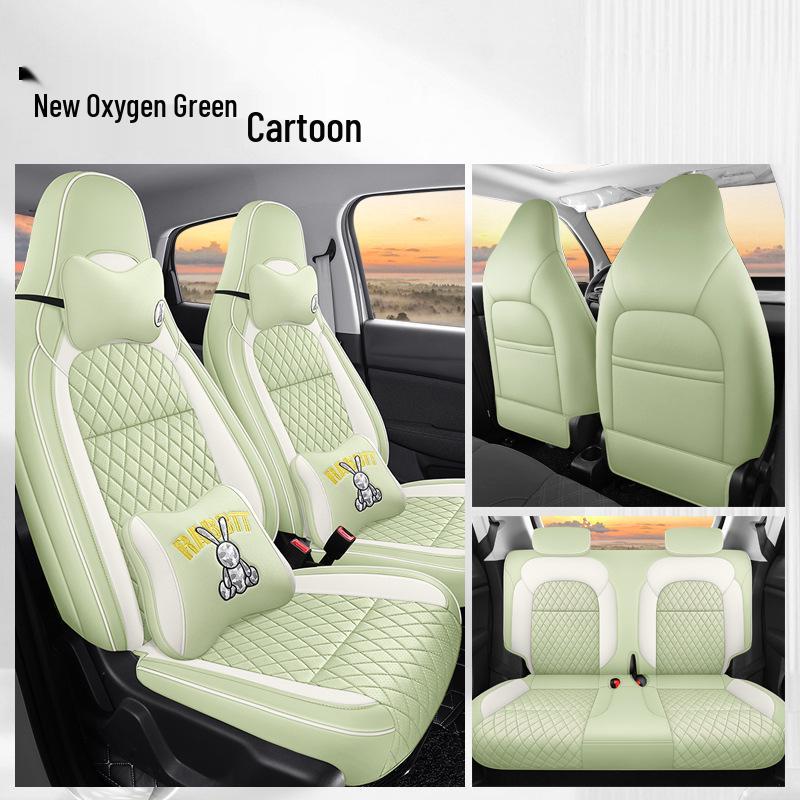 Leapmotor T03 Cartoon Seat Covers - Full Coverage, 22 Models, All-Season Universal Fit.