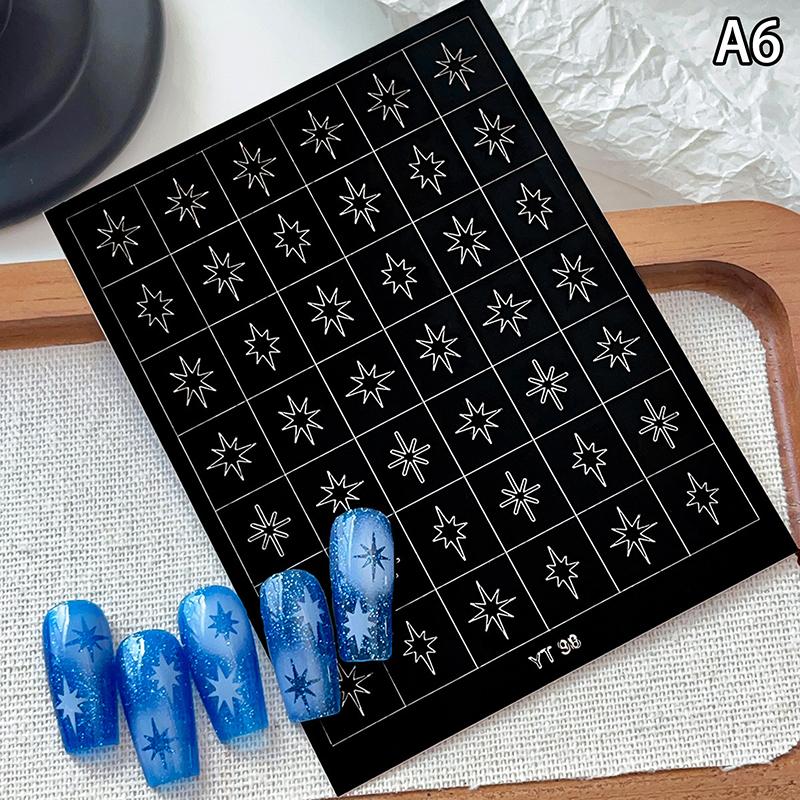 

Аэрографный трафарет для ногтей Сердце Бант Звезды Узор Полый Наклейки-шаблоны для кончиков французского маникюра Дизайн ногтей