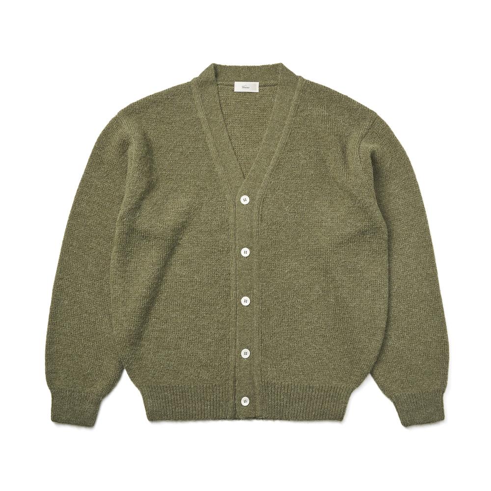 Berno [Casual] Alpaca Cardigan Knit Olive Green L