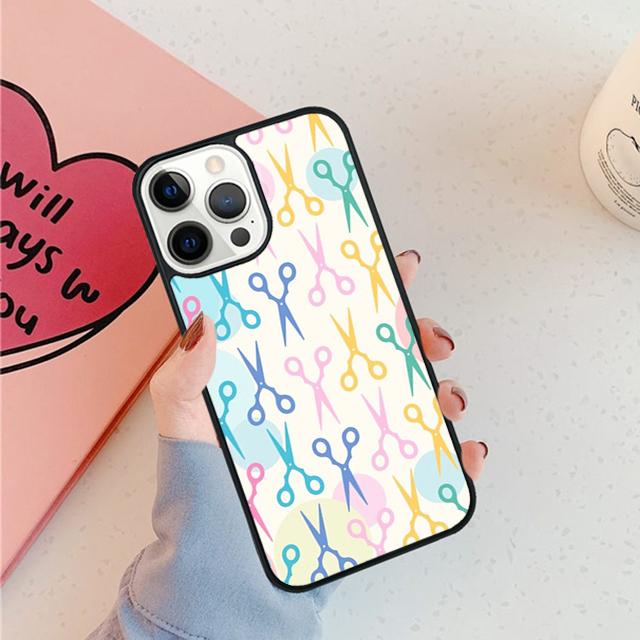 

Hair Scissors Phone Case For iPhone 17 Air 15 16 16e 11 12 13 14 Pro Max Cover For iPhone 17 Air Max Plus coque Fundas Shell iPhone 13