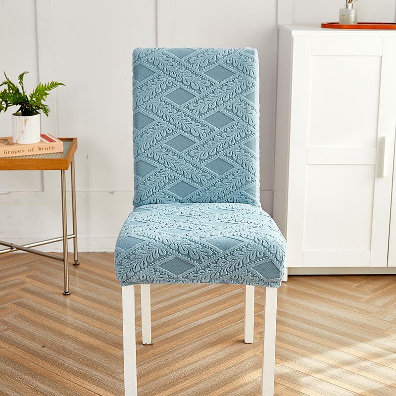 Thick Jacquard Chair Cover Spandex Stretch Slipcovers Chair Seat Covers for Kitchen Dining Room Wedding Banquet Home 1PC