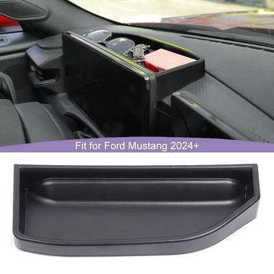 Car Dashboard Storage Box Organizer ABS Plastic Container For Ford Mustang 2024 Up  Split Screen Vehicle Models Interior Stowing Tidying Accessories