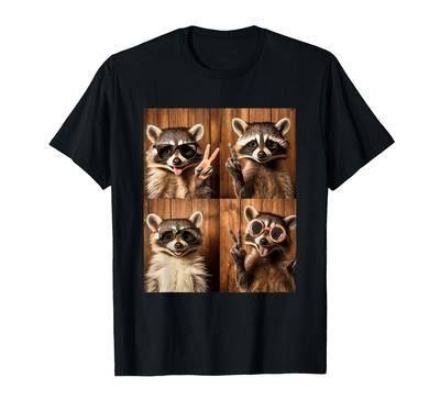 Peace Out Raccoon Sunglasses Fun T-Shirt