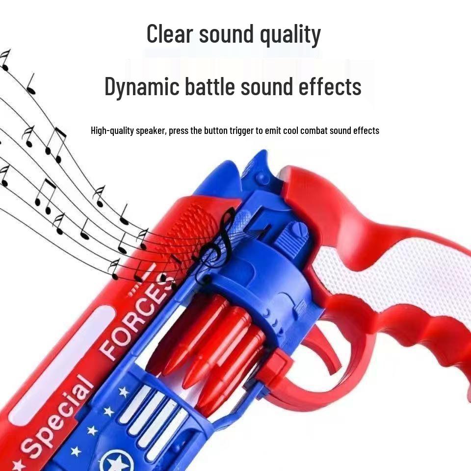Children's Electric Toy Revolver with Lights and Sound Effects
