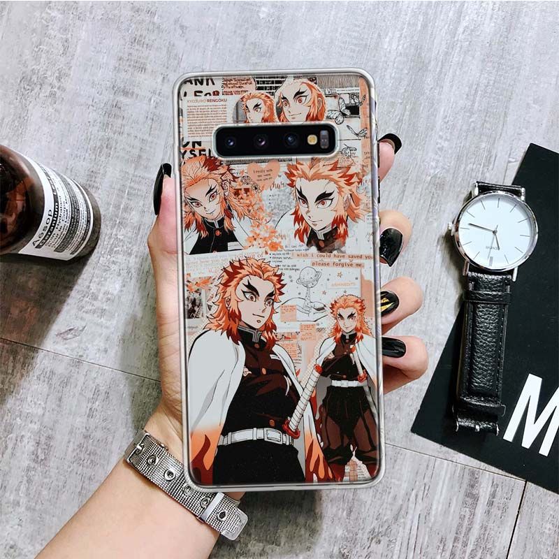 

Чехол для телефона Demon Slayer Anime Kimetsu No Yaiba для Samsung Galaxy S20 FE S10 Plus S21 S22 Ultra S10E S9 S8 S7 Edge J4 + Fundas Samsung S20 FE