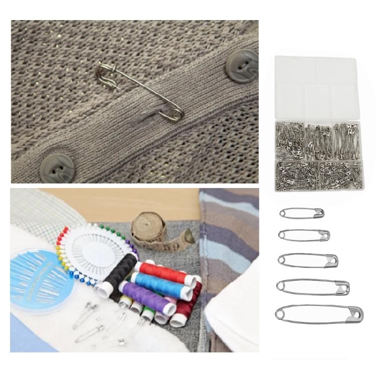 Heavy Duty Safety Pins for Clothes, Crafts, and Pinning Assorted Different Sizes