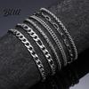 Sophisticated Wristwear 6Pcs Women Bracelet Stainless Steel Hip Hop Style