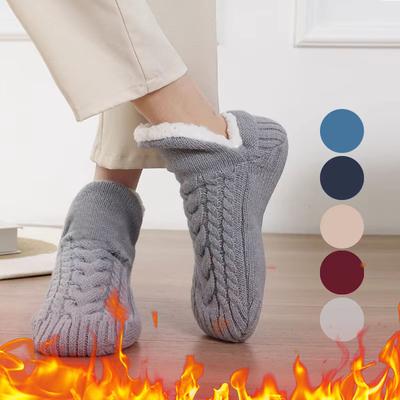 New Thermal Mens Slipper Socks Winter Warm Short Cotton Thickened Home Sleeping Soft Non Slip Grip Fuzzy Floor Sock Fluffy Male