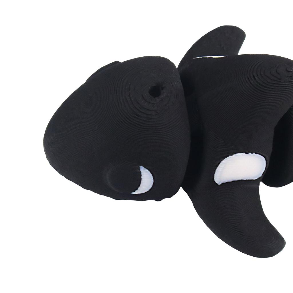 3D Printing Two Black And White Shark Models, 3D Toys That Simulate Marine Life, And Multi-Color Figurine Models