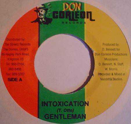 

7inch Record GENTLEMAN - Intoxication NONE Don Corleon Rec 2004 Jamaica Reggae, Ska & Dub Used