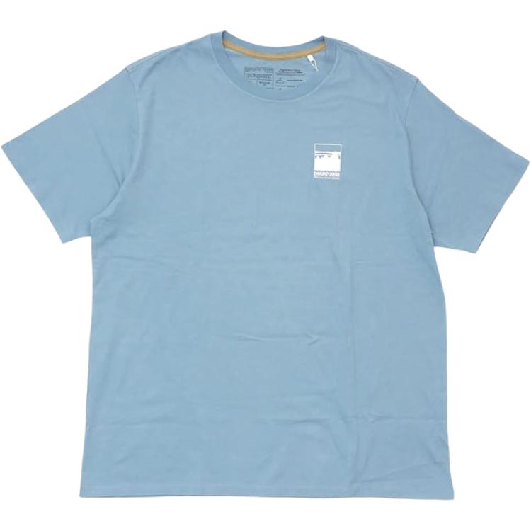 Patagonia Alpine Icon Logo Ribbed Crew Neck Casual Printed Short Sleeve T-Shirt Men T-Shirts 37400