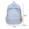 Schoolbag: Fashionable and Fresh Schoolbag, Large Capacity for Girls, High School, Junior High School, Simple Solid Color, Versatile Commuter Backpack