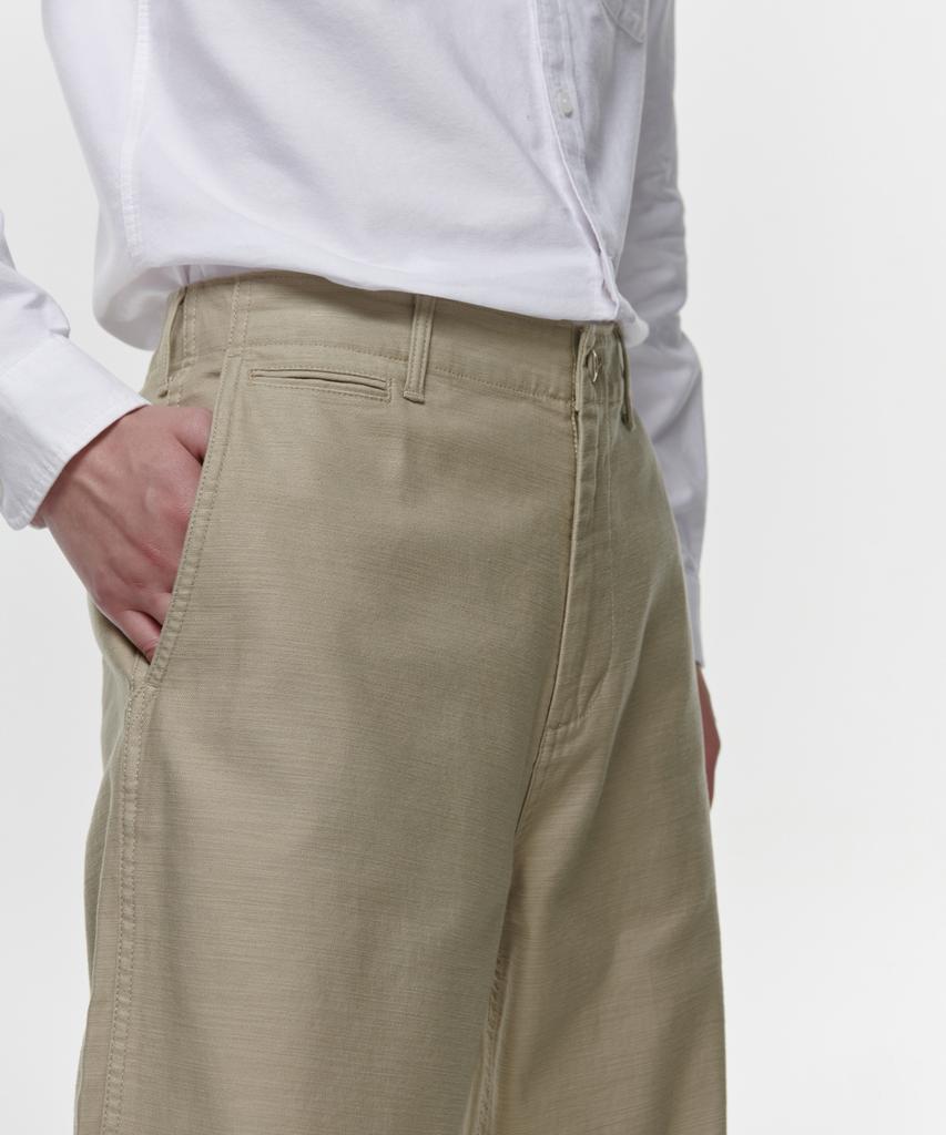 MUSINSA STANDARD Back Satin Officer Pants [Beige]