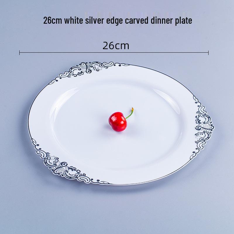 Thickened Transparent PS Plastic Plates - Crystal Butterfly Design for Steak, Fruit & More