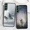 Snow White Blue Eyes Wolf Phone For Samsung Galaxy S20 FE S21 Plus S22 S23 S24 Ultra Case S10 S10E S9 S8 S7 Edge Cover Silicone