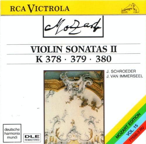 

CD MOZART, SCHROEDER; VAN IMMERSEEL - Piano Sonatas 4-6 775562RV US Classical Used