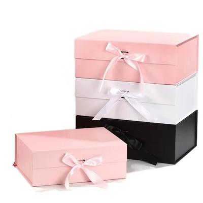 Large Empty Box One PieceFlip Cover Packing Box Luxury Ribbon Gift Box  Party Valentine's Day