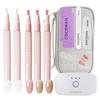 11-Piece Gel Nail Set for Beginners: HEMA-Free, Peelable Gel Nail Stickers, Self-Nail Kit, Peel-Off Gel Nail Tips, Hypoallergenic, Transparent, Easy F
