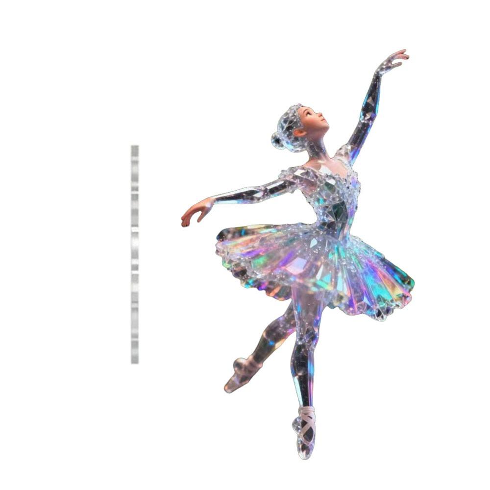 2D Flat Horse Pendant Ballerina Xmas Tree Hanging Ornament Car Rearview Mirror Pendant  Bag Charms