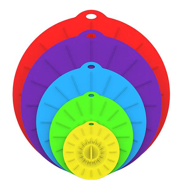 

5 упаковок силиконовых крышек, термостойкие крышки для микроволновки для пищевых продуктов, силиконовые эластичные крышки и крышки для пищевых продуктов, 5 размеров, многоразовые крышки для пищевых продуктов