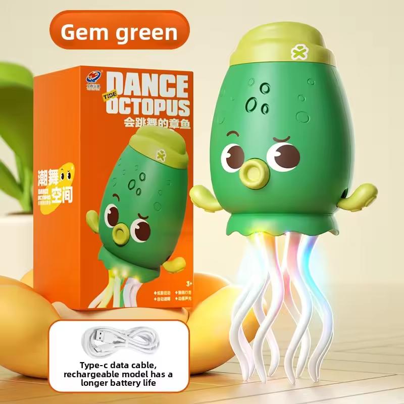 Non-Toxic Magical Dancing Octopus Electronic Pet Luminous Fidget Toy Interactive Anti-Stress Stress Relief Wiggly Toy For Kids And Adults