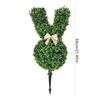 92MF Easter Stake Rabbit Topiary Tree with Realistic Green Pot for Home and Garden Parterre Enhancement