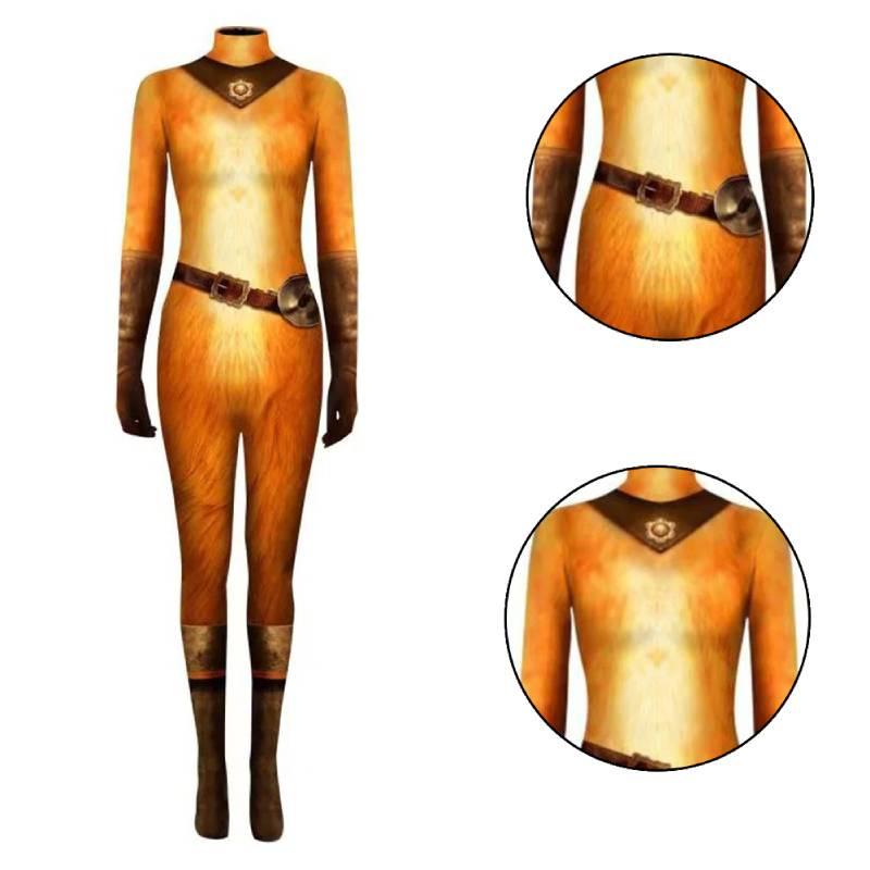 Puss In Boots Cosplay Costume Jumpsuit For Halloween Carnival