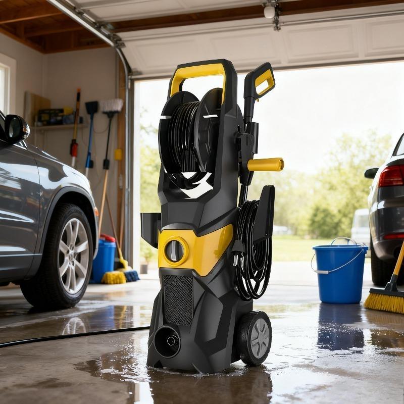3000W High-Power Portable Electrical Pressure Cleaner 100Bar 4.8Amp - Professional Car Washing Machine for Home & Outdoor Use