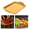 Decorative Fruit Tray Dessert Plate Easy To Clean Handcrafted Wearproof Rectangle Serving