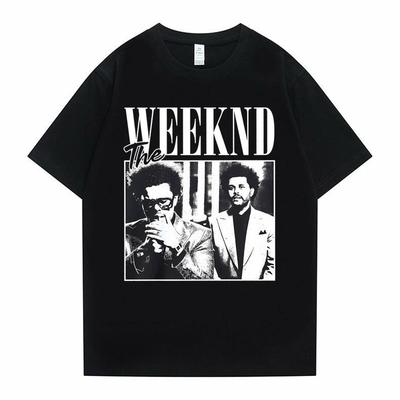 2026 Estate Pop Singer Artista Weeknd Stampa Top Magliette Vestiti Donna T-shirt Uomo Cartoon Maglietta Manica Corta Moda Ragazze T-shirt