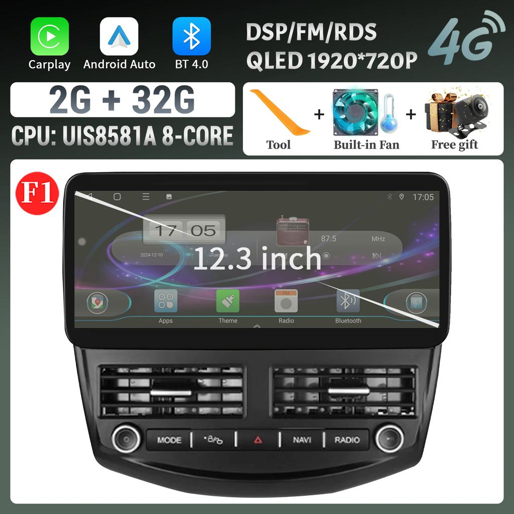12.3inch Android Car Radio For Ford Focus 3 Mk 3 2011-2019 Multimedia 4G GPS Wireless Bluetooth Carplay Head Unit Stereo Screen